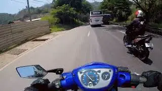 Gas Pol motor Tua di tanjakan extreme