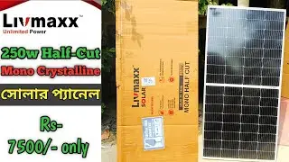 LIVMAXX 250W HALFCUT MONO SOLAR PANEL | livmaxx solar panel 250 watt | TechStar Dip