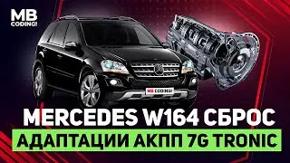 Mercedes W164 automatic transmission adaptation reset 7G Tronic 722.9 / 💯% method