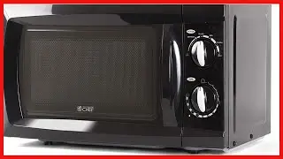 Commercial Chef Countertop Microwave Oven, 0.6 Cu. Ft, Black