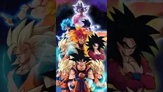 Goku All Transformation #goku #dbz #shorts #anime