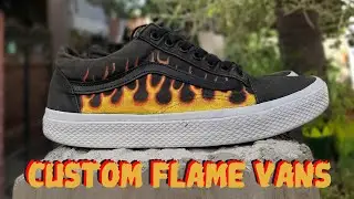 CUSTOM FLAME VANS | DIY | CUSTOMIZATION