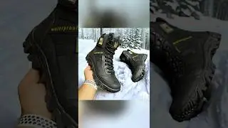 Чоловічі зимові тактичні чорні берці з гербом