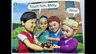 Supermind's Students Book page 38 (Unit 3 Pet Show -Storytime The Spider)