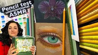 Testing the Arrtx 126 box of Coloured Pencils ✏️ TIPS for beginners - Unintentional ASMR