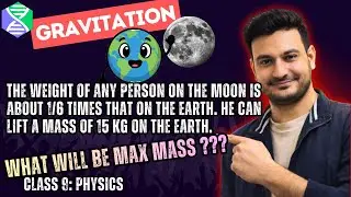 The weight of any person on the moon is about 1/6 times that on the earth. He can lift a mass of 15