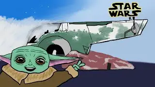 Star Wars/Звёздные Войны. Раб 1 из пластилина