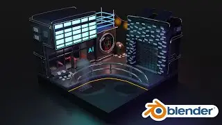 Cyberpunk 2077 Night City theme concept | BLENDER