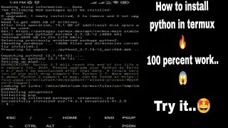 HOW TO INSTALL PYTHON IN TERMUX | 100% WORK (Android) | CYBER RINGRONG