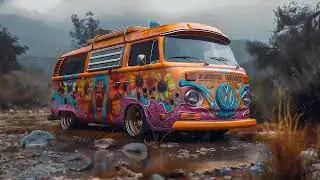 Vaporwave Mystery Machine Van - Synthwave Chillwave Mix
