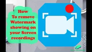 Remove Watermark from Screen Recorder Free