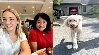home vlog: visiting my mom + lululemon haul!