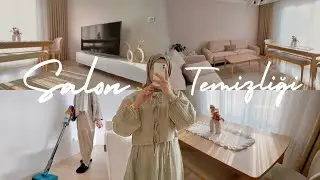 Deep Living Room Cleaning 🫧 Minimalist Living Room Tour 🦢 Cleaning & Organizing Motivation ✨