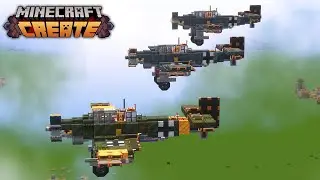 I Built A WORKING Dive-Bomber Propeller Plane In Create Mod