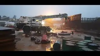 Power of nature ,Heavy Rainfall & thunder in Shipyard 