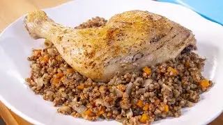 Блюдо для богачей, которые скупили всю гречку. Курица с вкусной гречкой на ужин. 