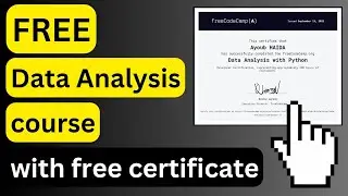 Free Data Analysis Course with Certificate (I recommend to you)