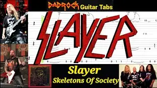 Skeletons Of Society - Slayer - Guitar + Bass TABS Lesson