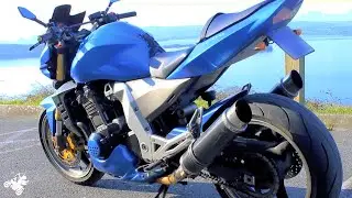 Kawasaki Z1000 Delkevic Exhaust sound & Flyby
