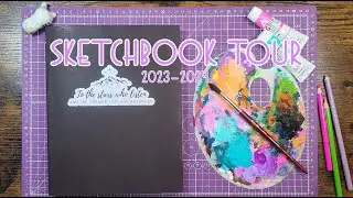 Sketchbook Tour 2024 🎨 Mixed Media Sketchbook Flip Through, Watercolor, Gouache, Colored Pencil