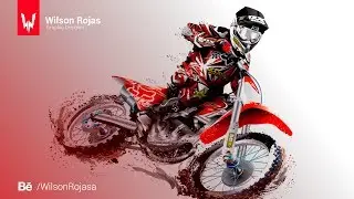 Motocross - Speed art (Illustrator) | Wilson Rojas
