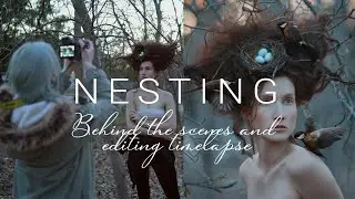 I Made a Bird's Nest From The Model's Hair - Creative Fairytale Photoshoot - BTS & Editing Timelapse
