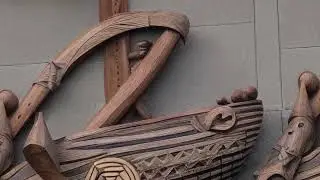 Ambience of Viking wood carvings