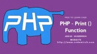PHP Print | PHP Function | PHP Code