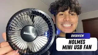 Holmes 4" Mini Desk Fan is what you need to stay cool