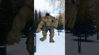 SIREN HEAD Hulk  in real life Mom fedchenkofamily #shorts #sirenhead #hulk #cartooncat #huggywuggy