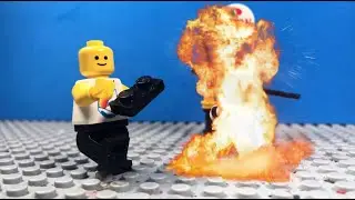 Lego Man Crashes a Drone..