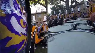 LSU Drumline 2018 || Cadence + Earthquake [Tenor + Bass Cam]