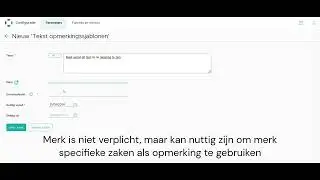 Hoe kan je sjablonen/templates toevoegen voor opmerkingen in CROSS3
