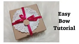 Easy bow tutorial Cara ikat pita hampers