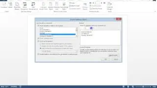 Mail Merge in Word 2013