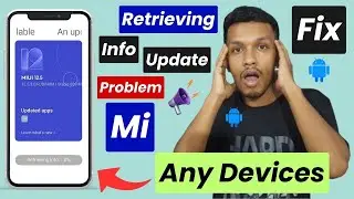 Retrieving info update problem fix | redmi update not downloading | miui update retrieving info