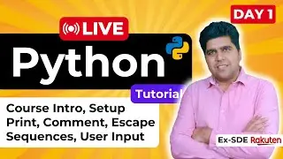 🔴 LIVE: Python Essentials for AI & ML - Beginner's Guide to Coding (Day 1)