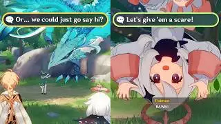 Venti & Dvalin’s Reaction If You Choose to Scare Them | Genshin Impact
