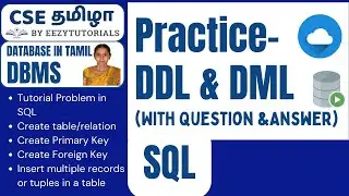 4.7 தமிழில் DDL and DML Queries in SQL practice questions with Answer