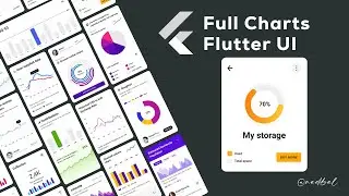 Flutter Full Charts - Radial Bar Chart - Flutter UI  Tutorial.