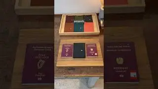 [tutorial] How to have two passports in one leather passport holder? 🤩 #travelessentials #travel