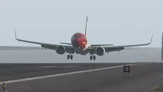 Norwegian (Air Sweden) -139fpm landing at Luleå | X-Plane 11