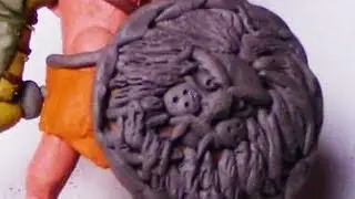 Lion Shield - Gladiator's Shield from modeling clay