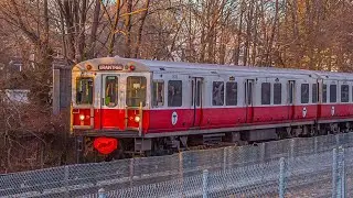Awesome MBTA Commuter Rail & Red Line Train Action @ Braintree!! (1/14/25)