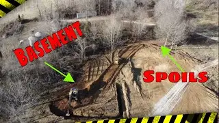 Digging a Large and Deep Basement with excavator and dozer for the Next ICF project