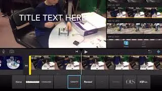 Add Footage & Make Adjustments iMovie iPad