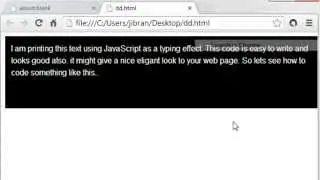 JavaScript Typing Effect