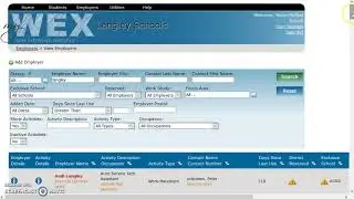 Logging into myWEX.ca and searching for an employer