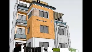 How to draw floor plan to 3D model making in sketchup