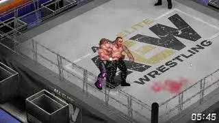 AEW Revolution 2021 - Moxley vs Omega, Exploding Barbed Wire Death Match (Fire Pro Wrestling World)